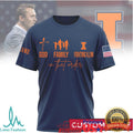 Custom Illinois Fighting Illini God Family Fighting Illini Navy T Shirt - Limotees LLC