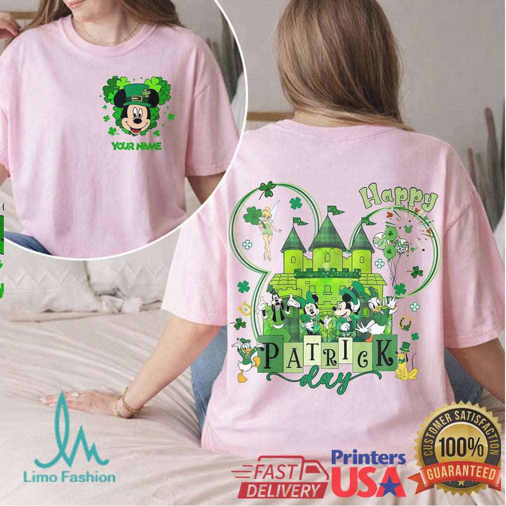 Custom Mickey Mouse St. Patrick's Day Castle Personalizable Shirt - Limotees LLC