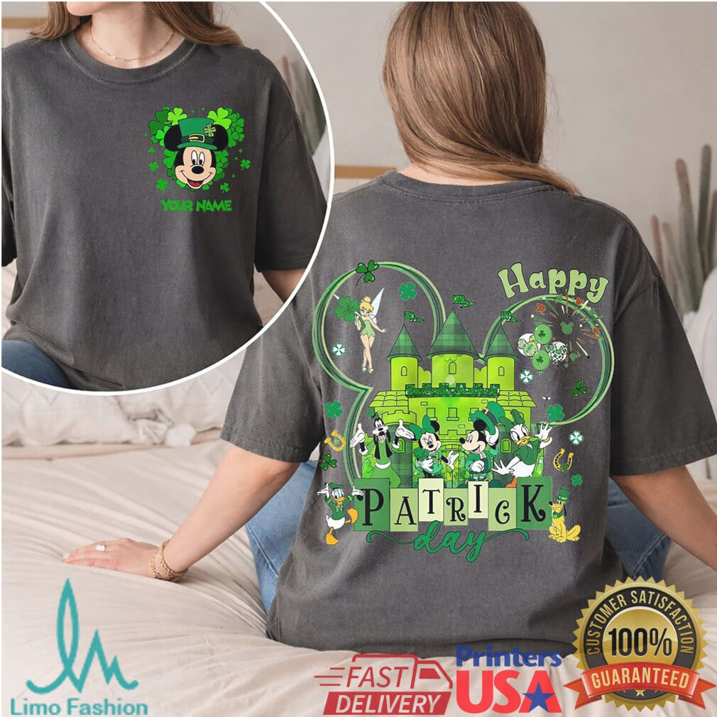Custom Mickey Mouse St. Patrick's Day Castle Personalizable Shirt - Limotees LLC