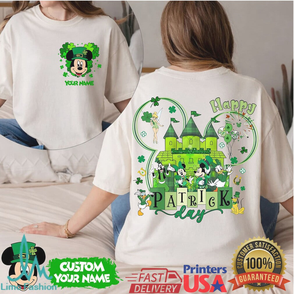 Custom Mickey Mouse St. Patrick's Day Castle Personalizable Shirt - Limotees LLC