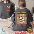 Custom Mickey and Snoopy Two Legends One Smile Cartoon T Shirt - Limotees LLC