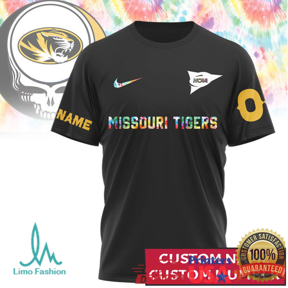Custom Missouri Tigers Deadhead Fan Grateful Dead Steal Your Face Tee - Limotees LLC