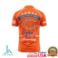 Custom Name Chicago Bears 250th Anniversary USA 1776 2026 T Shirt - Limotees LLC