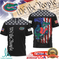 Custom Name Florida Gators Albert Mascot We The People American Flag T Shirt - Limotees LLC