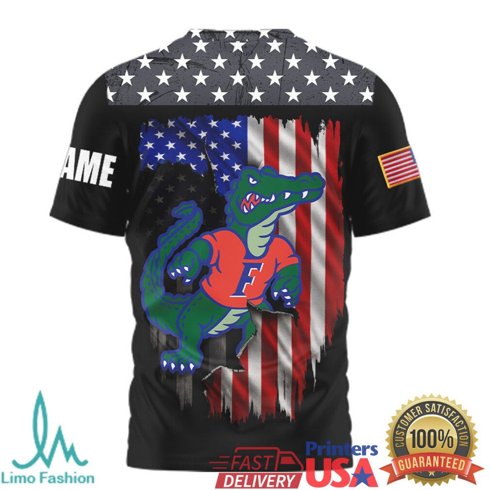 Custom Name Florida Gators Albert Mascot We The People American Flag T Shirt - Limotees LLC