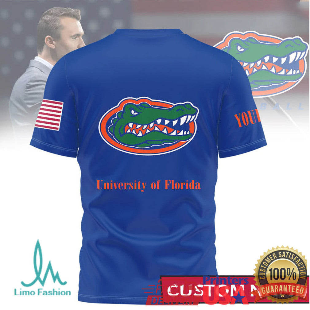 Custom Name Florida Gators God Family Gators Blue T Shirt - Limotees LLC