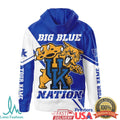 Custom Name Kentucky Wildcats Big Blue Nation 3D T Shirt Personalized UK Fan Apparel - Limotees LLC