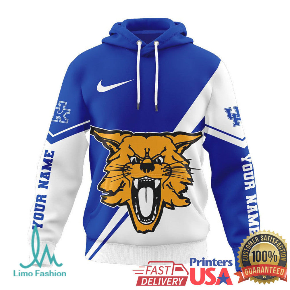 Custom Name Kentucky Wildcats Big Blue Nation 3D T Shirt Personalized UK Fan Apparel - Limotees LLC