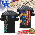 Custom Name Kentucky Wildcats We The People American Flag Patriotic T Shirt - Limotees LLC