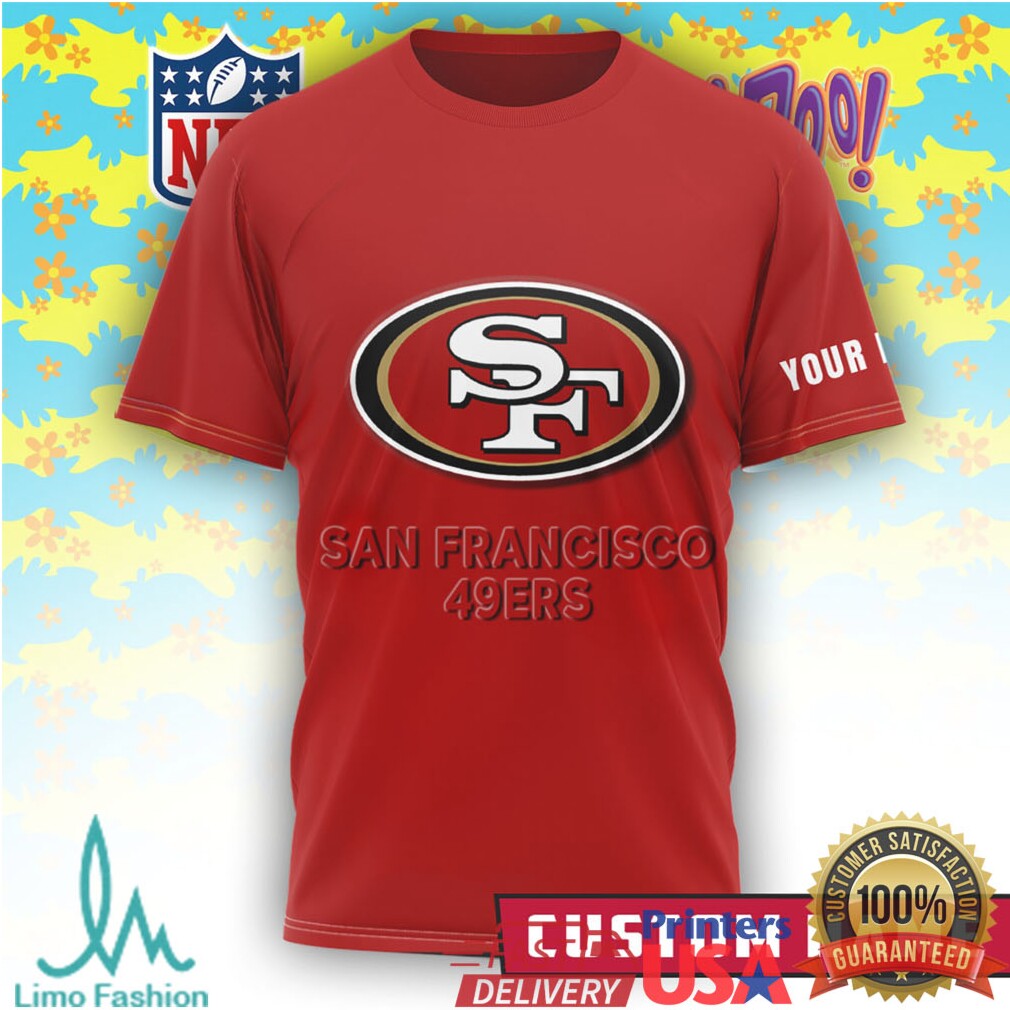 Custom Name San Francisco 49ers x Scooby Doo Forever Fan Red T Shirt - Limotees LLC