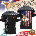 Custom Name Texas Longhorns Bevo Mascot We The People Patriotic T Shirt - Limotees LLC