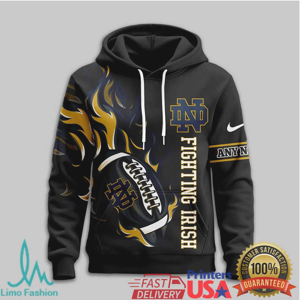 Custom Notre Dame Fighting Irish Let's Go Irish Mascot 3D All Over Print T Shirt - Limotees LLC