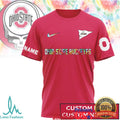Custom Ohio State Buckeyes Deadhead Fan Scarlet & Gray T Shirt - Limotees LLC