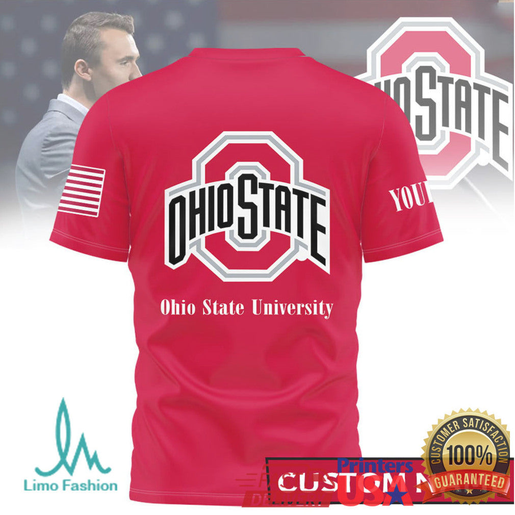 Custom Ohio State University Buckeyes God Family Football Fan T Shirt - Limotees LLC