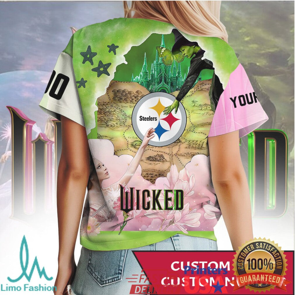 Custom Pittsburgh Steelers Wicked Musical Inspired All Over Print Shirt - Limotees LLC
