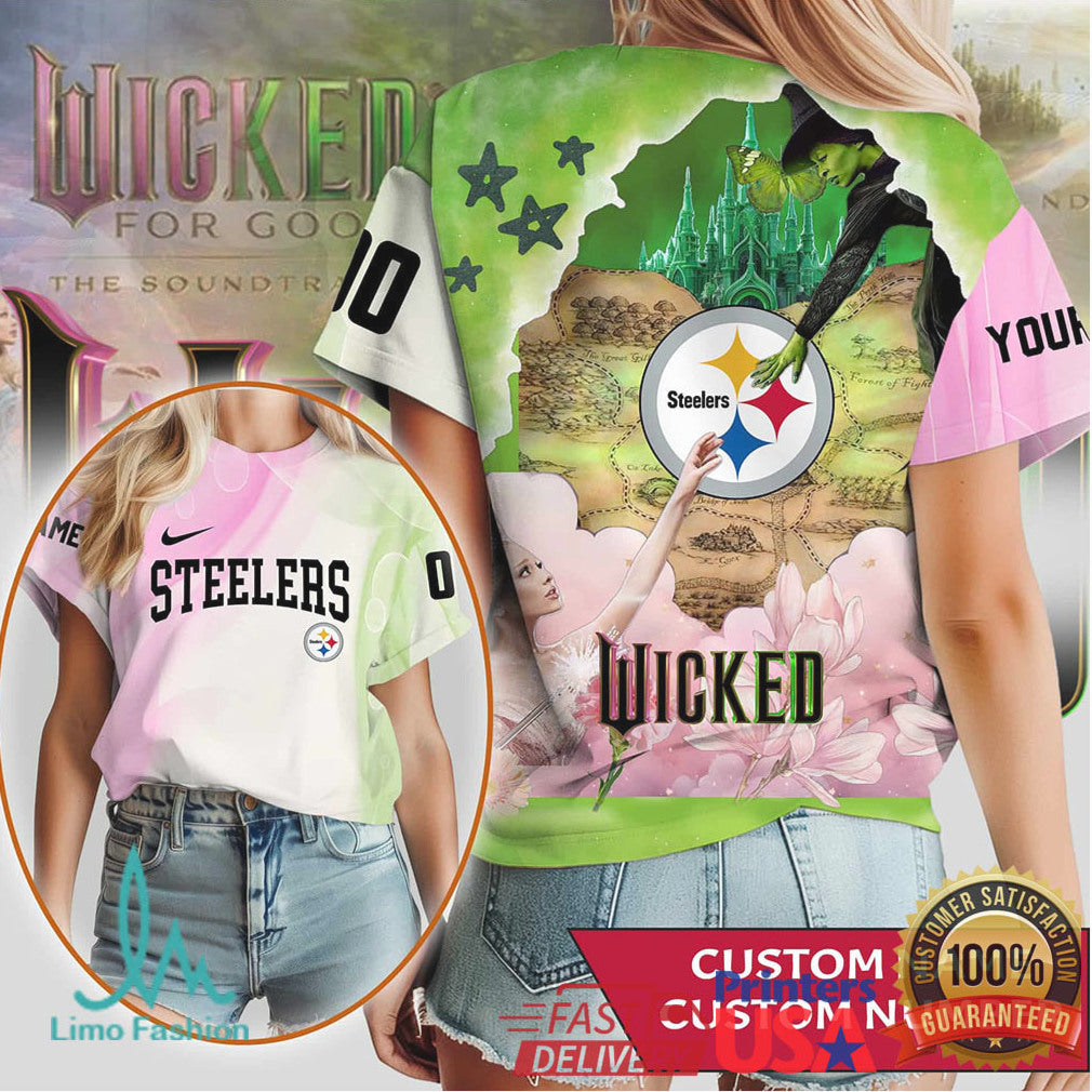 Custom Pittsburgh Steelers Wicked Musical Inspired All Over Print Shirt - Limotees LLC