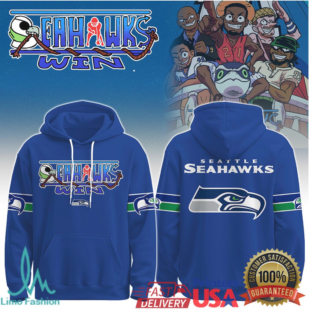 Custom Seattle Seahawks “One Piece” Anime Style Personalized Football Jersey - Limotees LLC