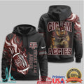 Custom Texas A&M Aggies Gig 'Em Mascot 3D All Over Print Football T Shirt - Limotees LLC