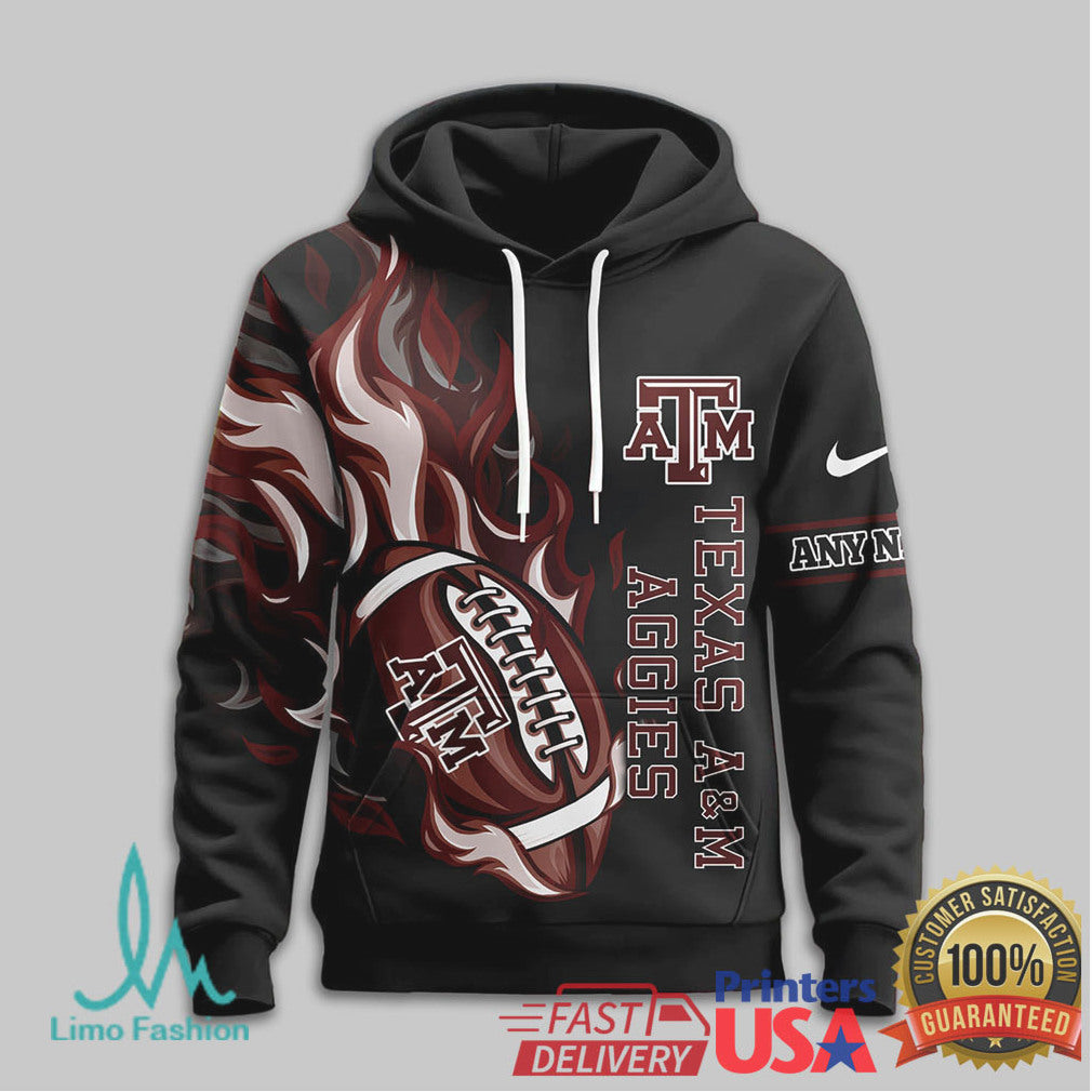 Custom Texas A&M Aggies Gig 'Em Mascot 3D All Over Print Football T Shirt - Limotees LLC