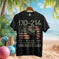 DD 214 It's A Veteran Thing T Shirt Distressed Soldier & Flag Design - Limotees LLC