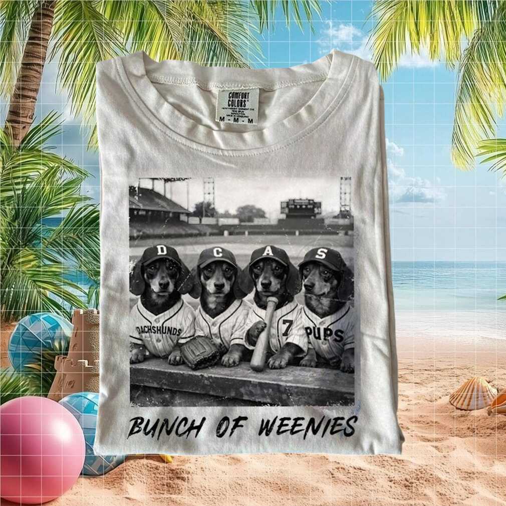 Dachshund Bunch of Weenies Baseball Team Vintage T Shirt - Limotees LLC