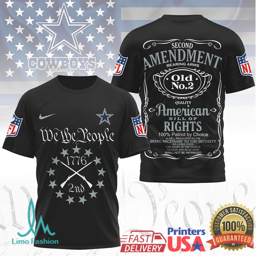 Dallas Cowboys 2nd Amendment American Bill of Rights 1776 Patriot Shirt - Limotees LLC