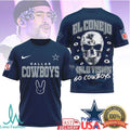 Dallas Cowboys Bad Bunny El Conejo Skull NFL Streetwear Shirt - Limotees LLC