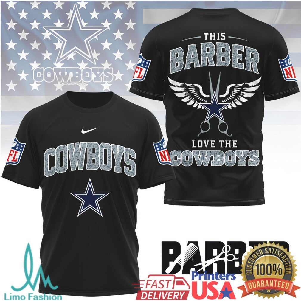 Dallas Cowboys Barber Collection Professional Stylist NFL Fan Shirt - Limotees LLC