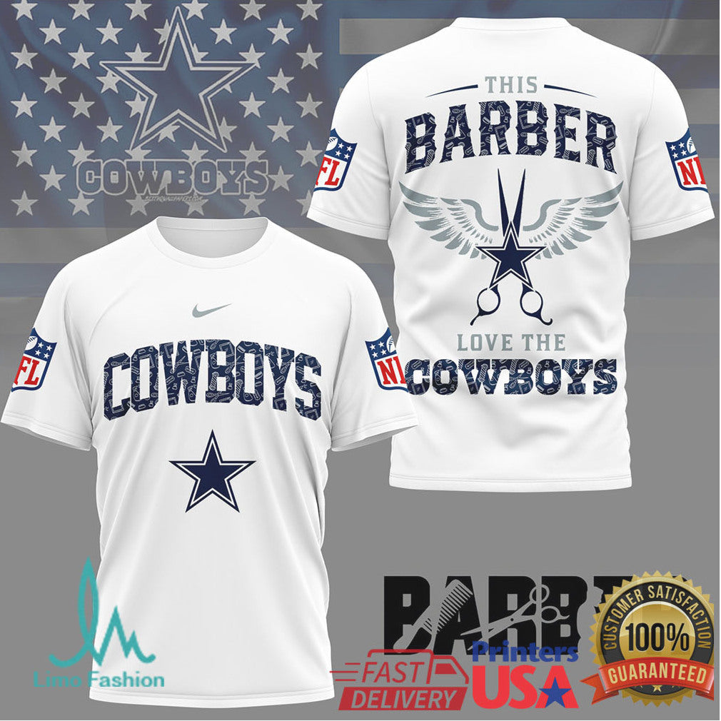 Dallas Cowboys Barber Collection Professional Stylist NFL Fan Shirt - Limotees LLC
