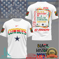 Dallas Cowboys Black History Month T Shirt100th Anniversary Edition - Limotees LLC