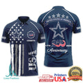 Dallas Cowboys Custom Name USA 250th Anniversary 1776 2026 T Shirt - Limotees LLC