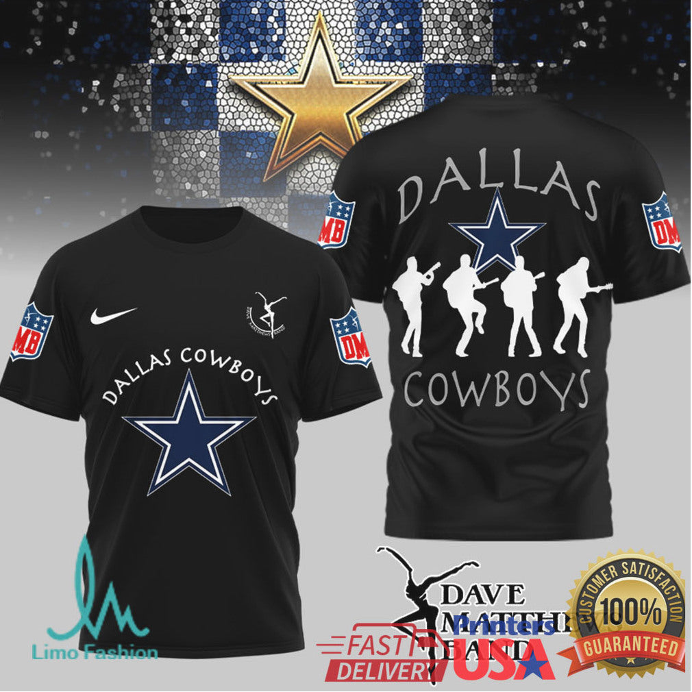 Dallas Cowboys Dave Matthews Band DMB Silhouette Fan Shirt - Limotees LLC