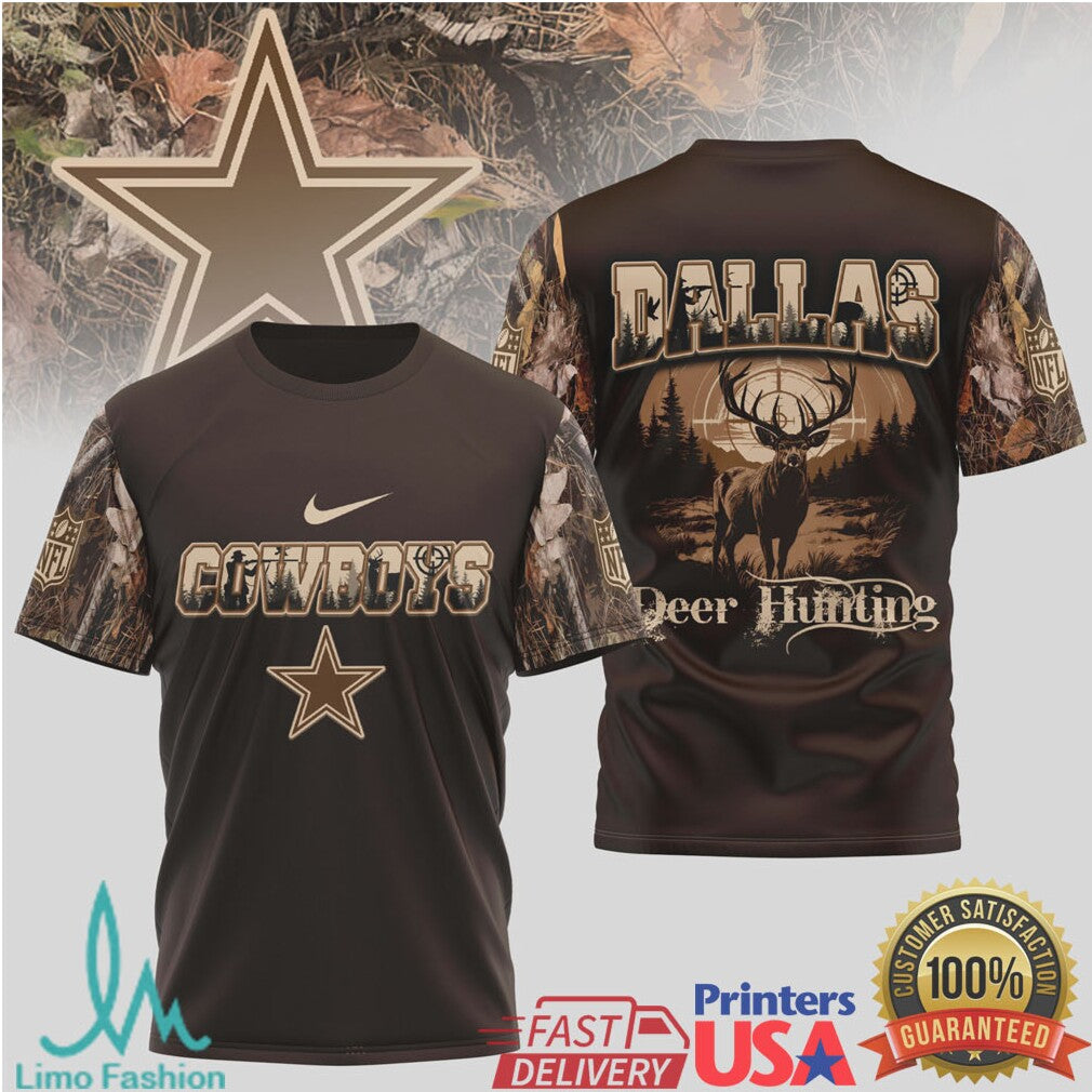 Dallas Cowboys Deer Hunting Camo Nfl T Shirt - Limotees LLC