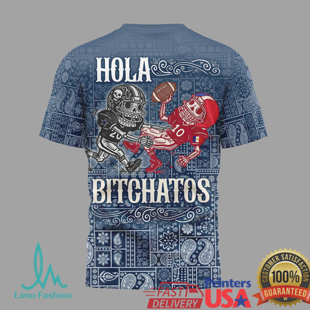 Dallas Cowboys Feliz Cinco De Mayo T Shirt Blue Bandana Pattern NFL Fan T Shirt - Limotees LLC