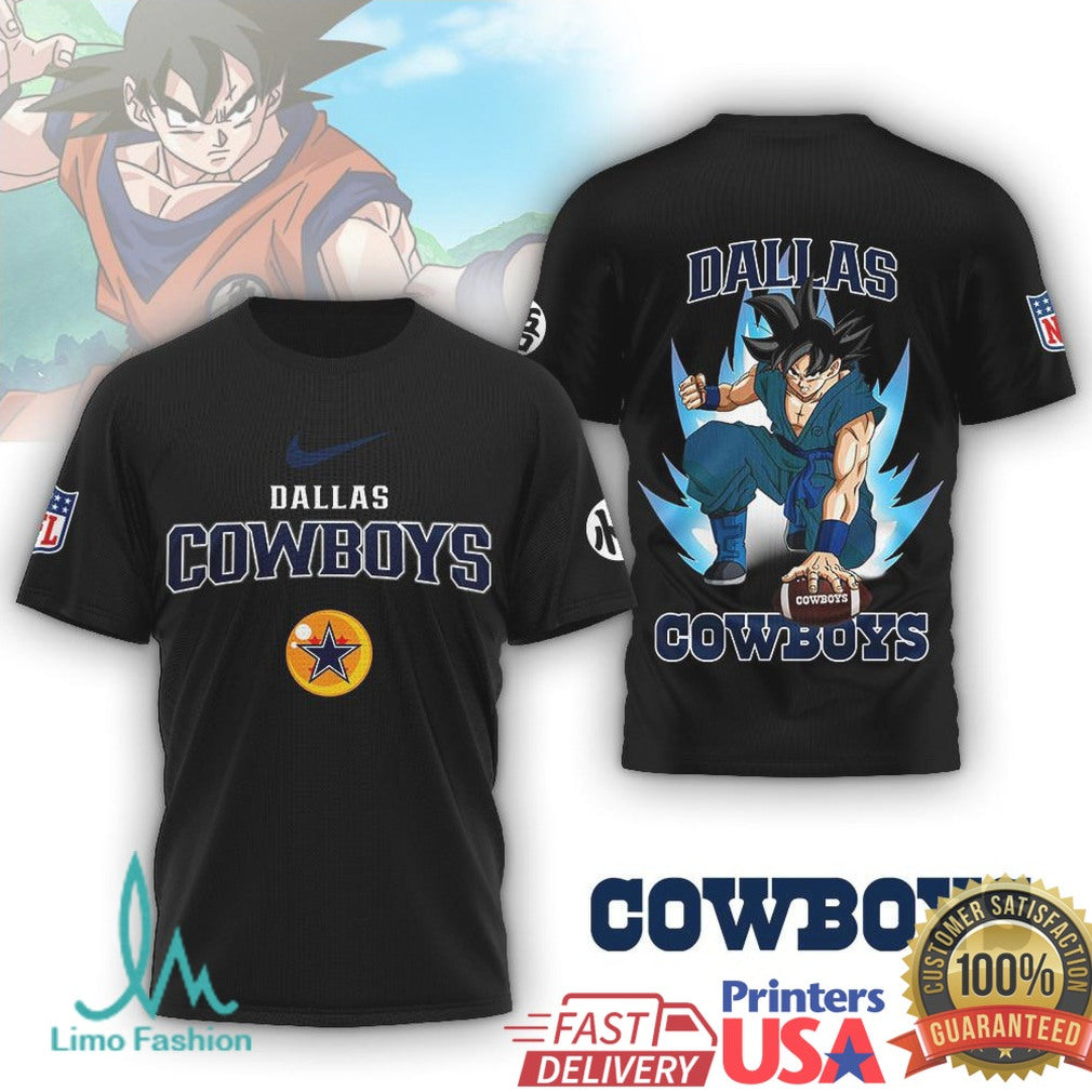 Dallas Cowboys Goku Dragon Ball Anime Football Sports T Shirt - Limotees LLC