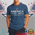 Dallas Cowboys Happy 250th Anniversary America 1776 2026 Navy Shirt - Limotees LLC