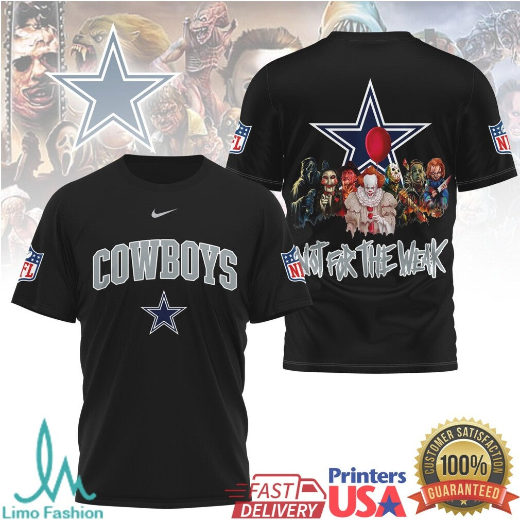 Dallas Cowboys Horror Villains Not For The Weak T Shirt - Limotees LLC