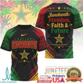 Dallas Cowboys Juneteenth Freedom Faith Future Game Day T Shirt - Limotees LLC