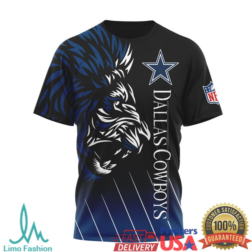 Dallas Cowboys Lion The King Hakuna Matata Go Cowboys 3D All Over Print T Shirt - Limotees LLC