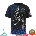 Dallas Cowboys Lion The King Hakuna Matata Go Cowboys 3D All Over Print T Shirt - Limotees LLC