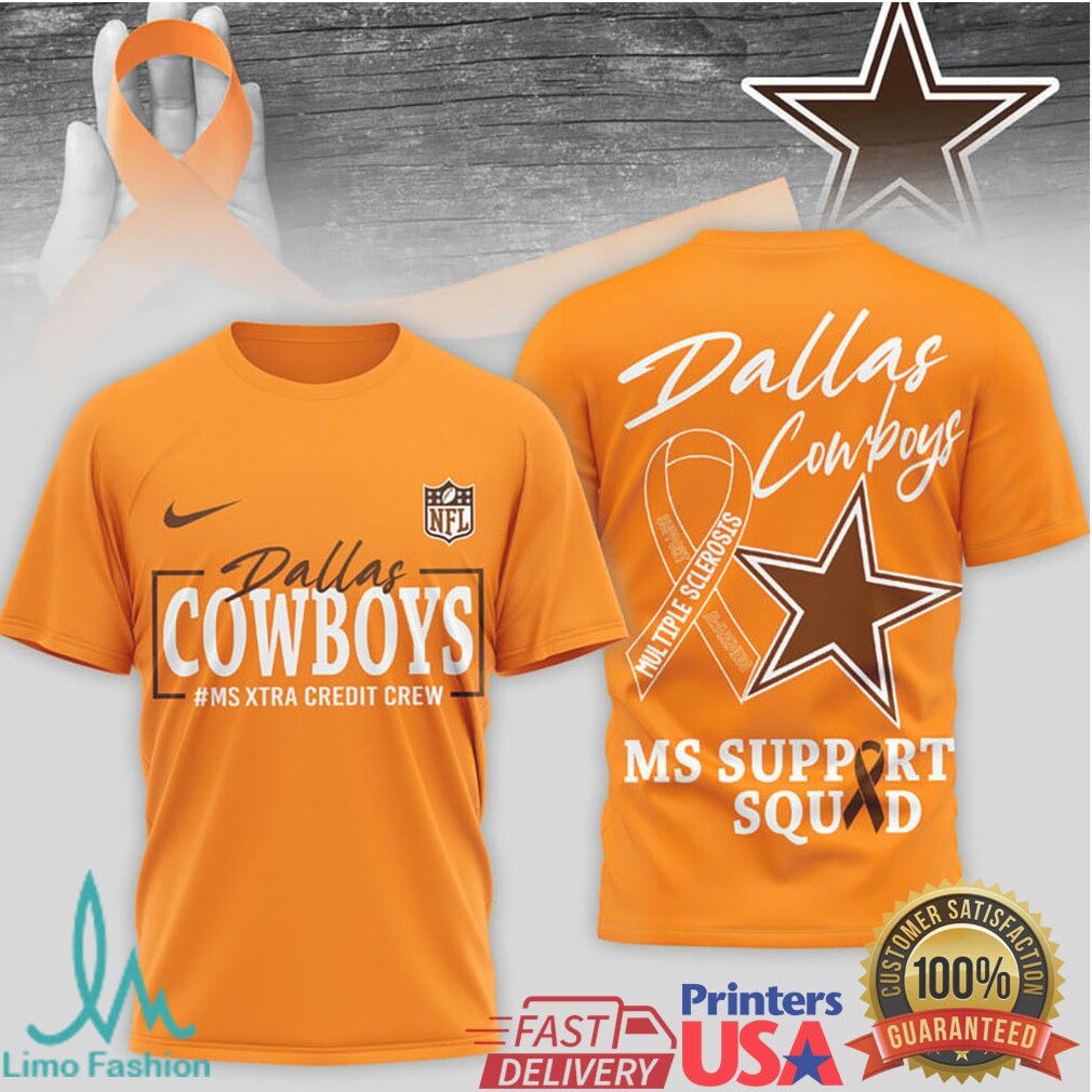 Dallas Cowboys MS Support Squad Multiple Sclerosis Awareness T Shirt - Limotees LLC