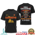 Dallas Cowboys Marine Corps Veteran “Being A Marine Is A Choice” T Shirt - Limotees LLC