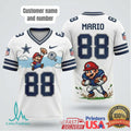 Dallas Cowboys Mario 88 Pixel Character Personalized NFL T Shirt - Limotees LLC