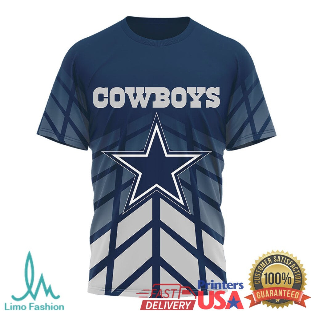 Dallas Cowboys NFL Flag Play Football Performance Jersey T Shirt - Limotees LLC