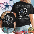 Dallas Cowboys Nurse Care Inspire Heal Stethoscope Heartbeat Vintage Women's 2026 T Shirt