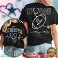 Dallas Cowboys Nurse Care Inspire Heal T Shirt Cowboys Football Stethoscope Nursing T Shirt