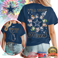 Dallas Cowboys Nurse T Shirt It's a Work of Heart Dancing Bears Apparel - Limotees LLC