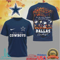 Dallas Cowboys Peanuts Snoopy Gang Autumn Football T Shirt - Limotees LLC