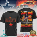 Dallas Cowboys Simple Man Hot Rod Racing Black T Shirt - Limotees LLC