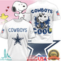 Dallas Cowboys Snoopy Joe Cool NFL Graphic T Shirt - Limotees LLC